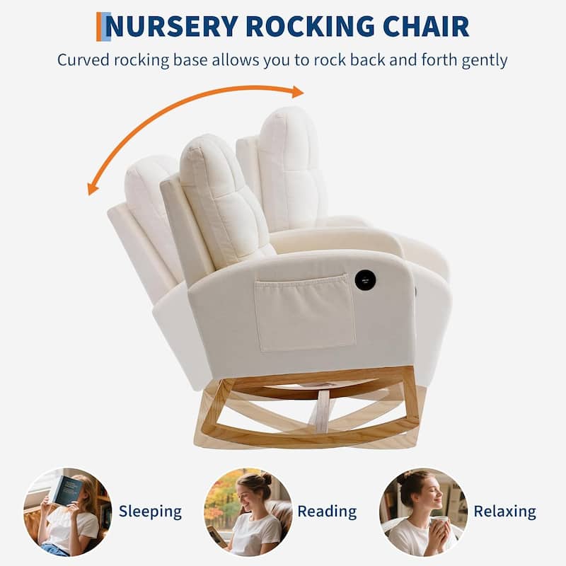 Modern Nursery Rocking Chair