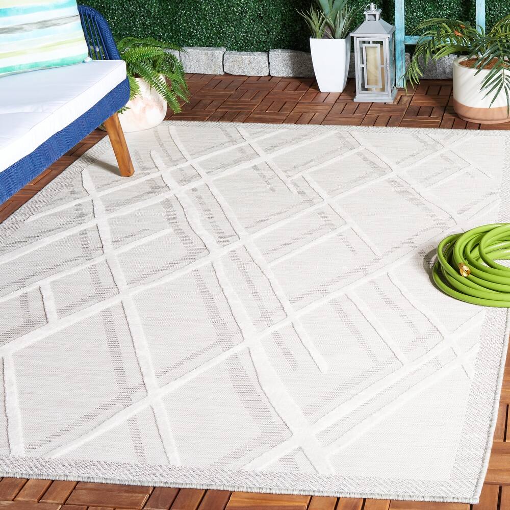 SAFAVIEH Cabana Lesley Trellis Waterproof Patio Backyard Rug