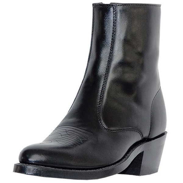 Laredo Western Boots Mens Leather Long Haul Zip Side Black - Free ... Laredo Western Boots Mens Leather Long Haul Zip Side Black