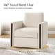preview thumbnail 23 of 35, HULALA HOME Taresa Modern Barrel-Shaped Rotatable chair