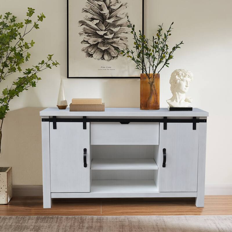 Solid Wood Barn Door Server