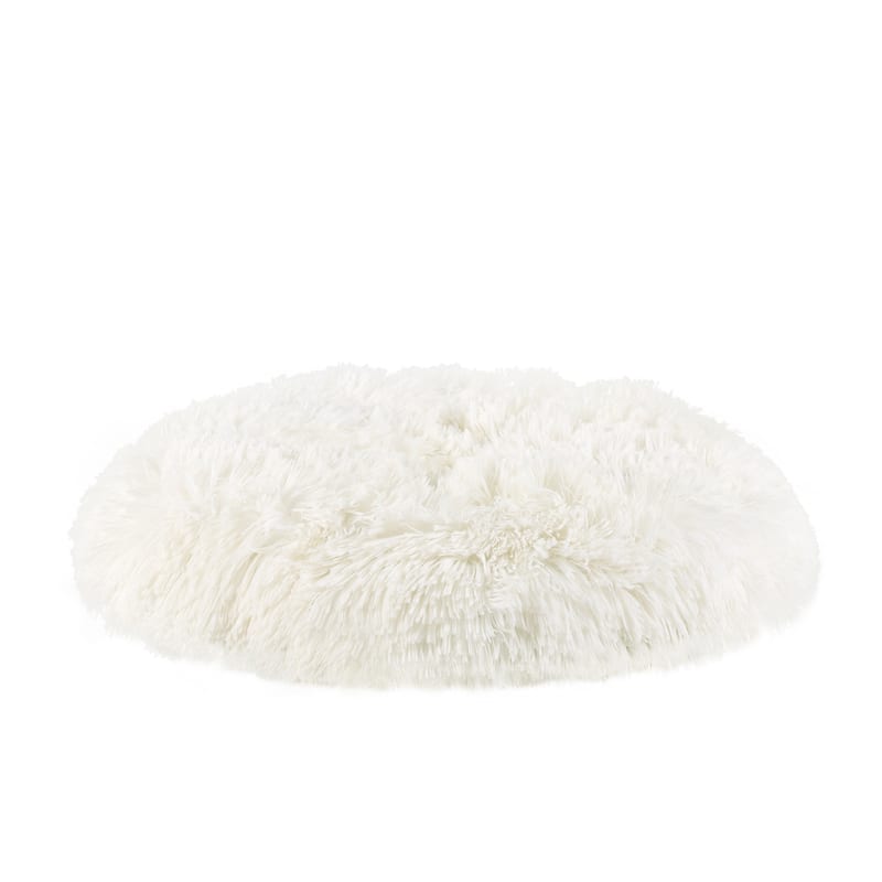 Sam's Pets Kuai Cat Bed Bent Wood Faux Fur Small Dark Brown