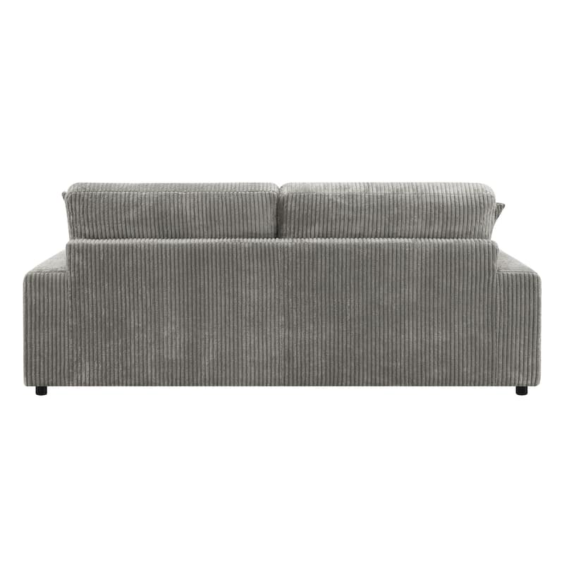 Indica Tavia Grey Sectional Sofa with 6-Pillow