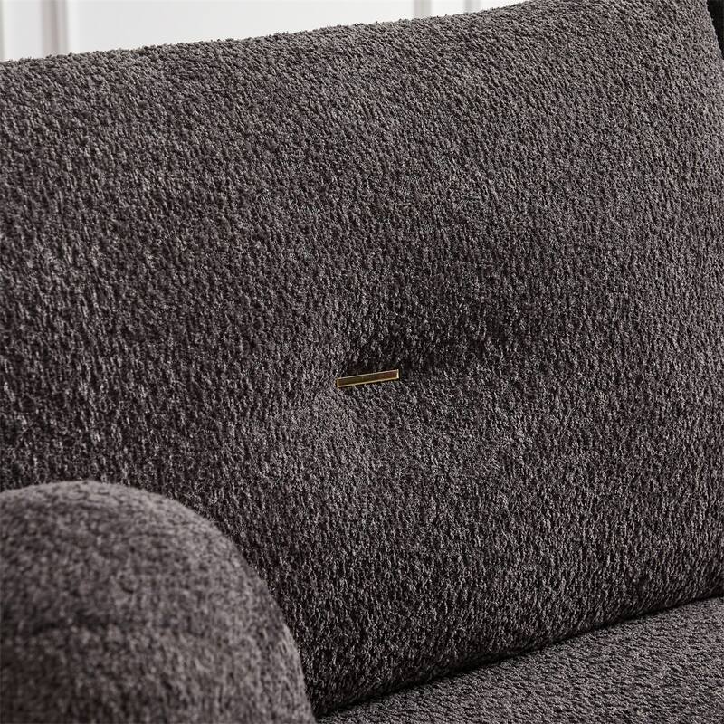 90'' Comfortable Sofa with 2 Cushions, 2 Ball Pillows, Two Sets