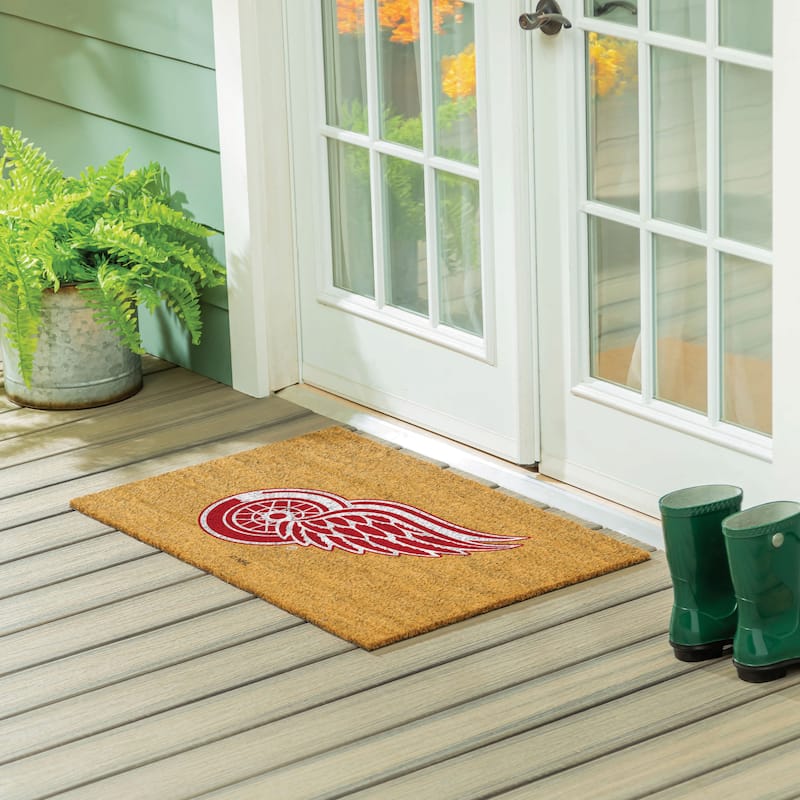 Detroit Red Wings Full Color Indoor/Outdoor Coir Mat - 36" x 24"