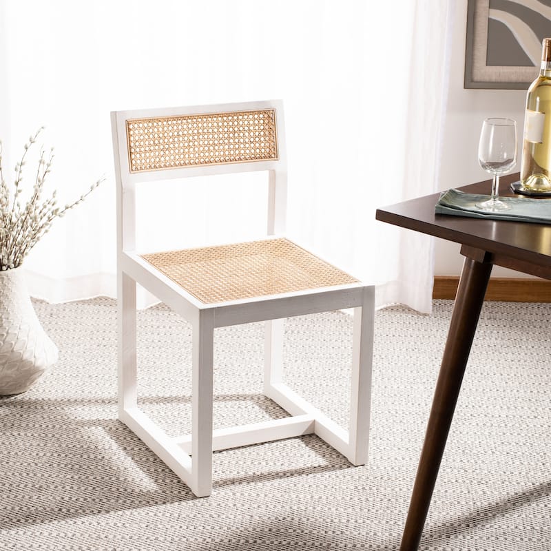 SAFAVIEH Yvonne Cane Dining Chair - 22.2" x 17.5" x 30.7" - 22Wx18Dx31H
