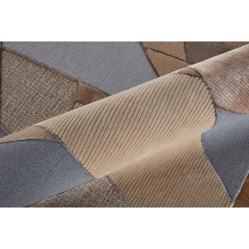 Grand Bazaar Cutlor Hand Tufted Geometric Modern Area Rug