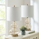 preview thumbnail 1 of 55, Ellipse Curved Gourd Glass Table Lamp, Set of 2 Gold