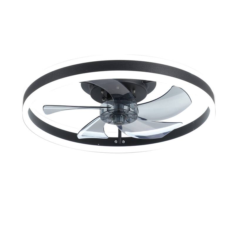20" Dimmable LED Ceiling Fan 6 Speeds with Light and Remote Control