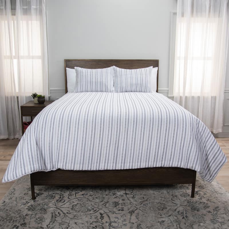 Rizzy Home Blackberry Grove Natural Striped Comforter Set