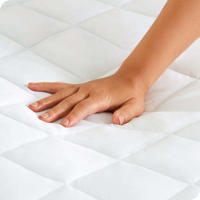Bare Home Quilted Hypoallergenic Fitted Mattress Pad - California King - White