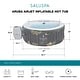 preview thumbnail 2 of 8, Bestway SaluSpa Aruba AirJet Inflatable Hot Tub with 110 Soothing Jets, Gray - 66.93 x 66.93 x 25.98 inches