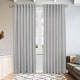 preview thumbnail 5 of 46, Linen Blend Light Filtering Back Tab/Rod Pocket Panel Pair(Set of 2) 52"W x 108"L - Gray
