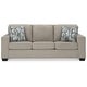 preview thumbnail 7 of 9, Signature Design by Ashley Deltona Parchment Queen Sofa Sleeper - 85" W x 38" D x 37" H
