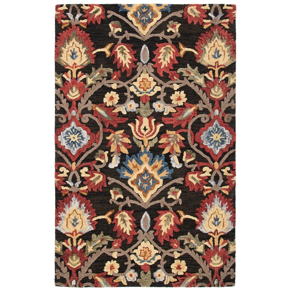 SAFAVIEH, Handmade Marietje Blossom French Country Wool Area Rug