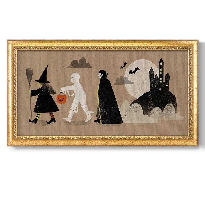Graphic Halloween Collection D Premium Framed Canvas- Ready to Hang
