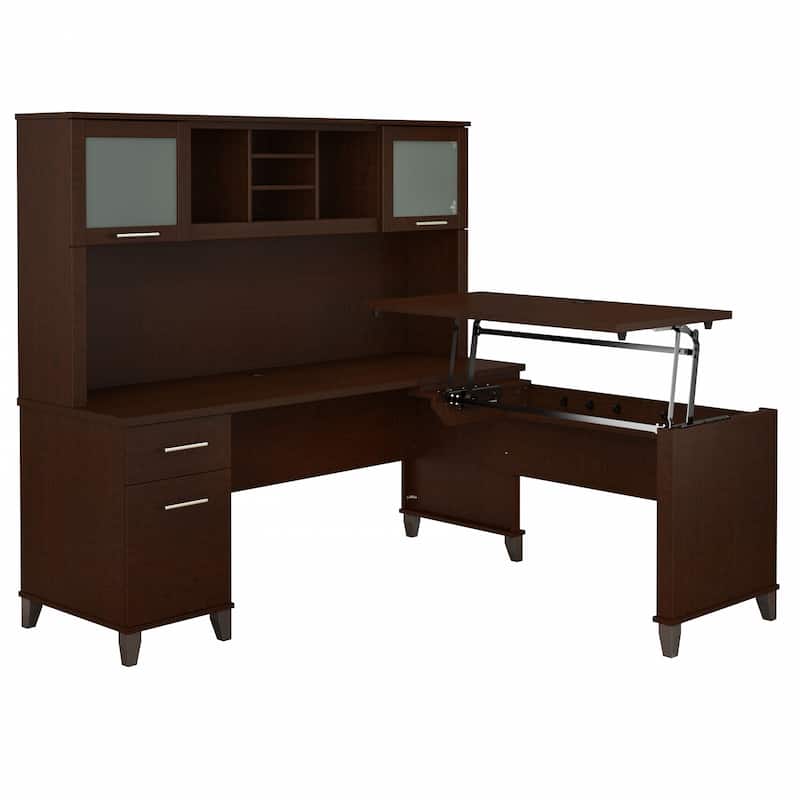 Bush Furniture Somerset 72W 3 Position Sit to Stand Desk