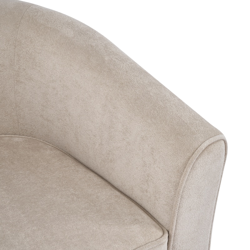 Cecilia Natural Fabric Swivel Chair with Loose Cover by Christopher Knight Home - 28.75" L x 28.00" W x 28.00" H
