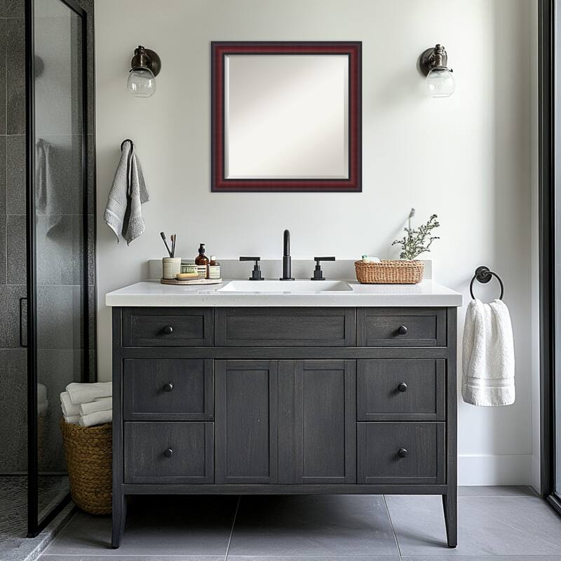 Dalat Beveled Framed Bathroom Vanity Wall Mirror