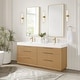 preview thumbnail 62 of 77, Hohhot Bath Vanity with Integrated Stone Sink Top without Mirror