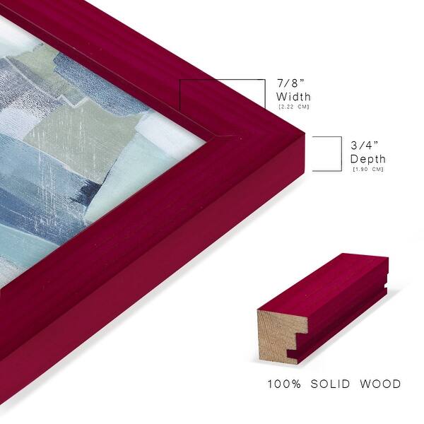 dimension image slide 10 of 11, Dusky Gale II -Framed Print w/glass-Cherry Red