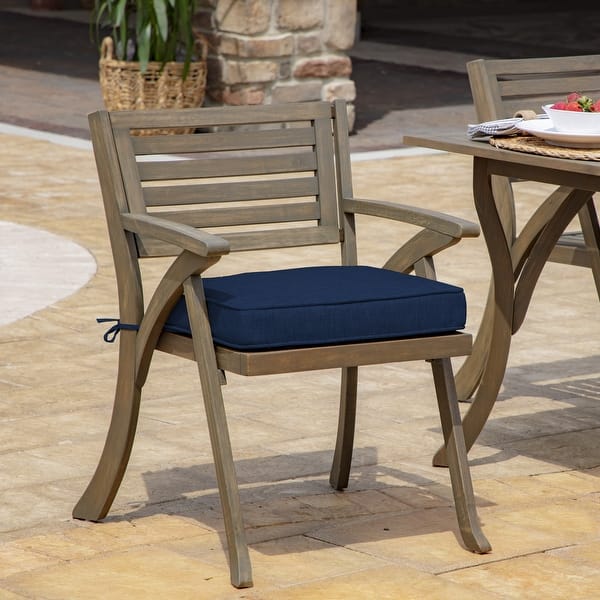 Arden Selections Outdoor Deep Seat Set Black Simone Tropical