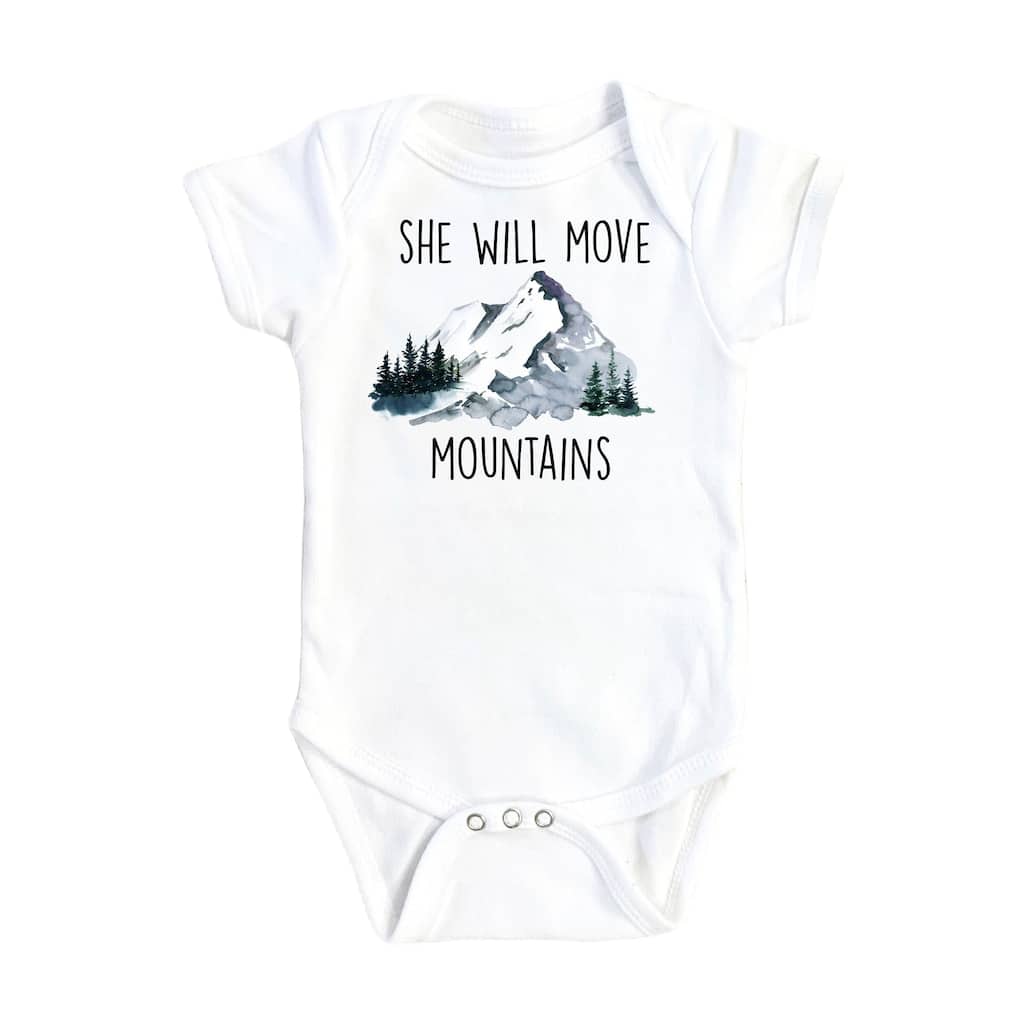 Mountain Move - Baby Boy Girl Clothes Infant Bodysuit Funny Cute Newborn