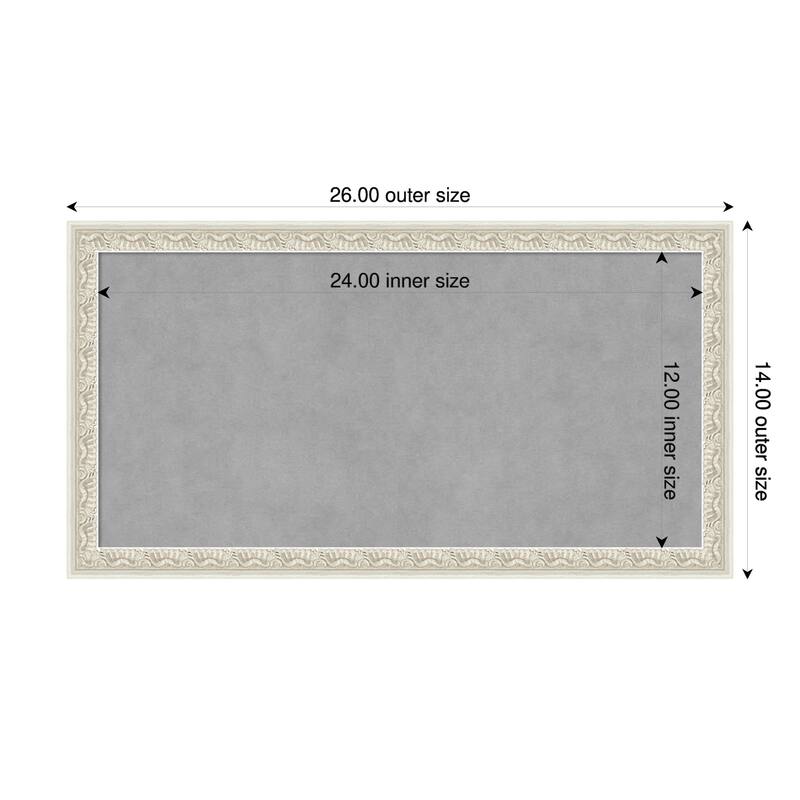 Amanti Art Bethany Black Framed - 26 x 14 in - Bethany Silver