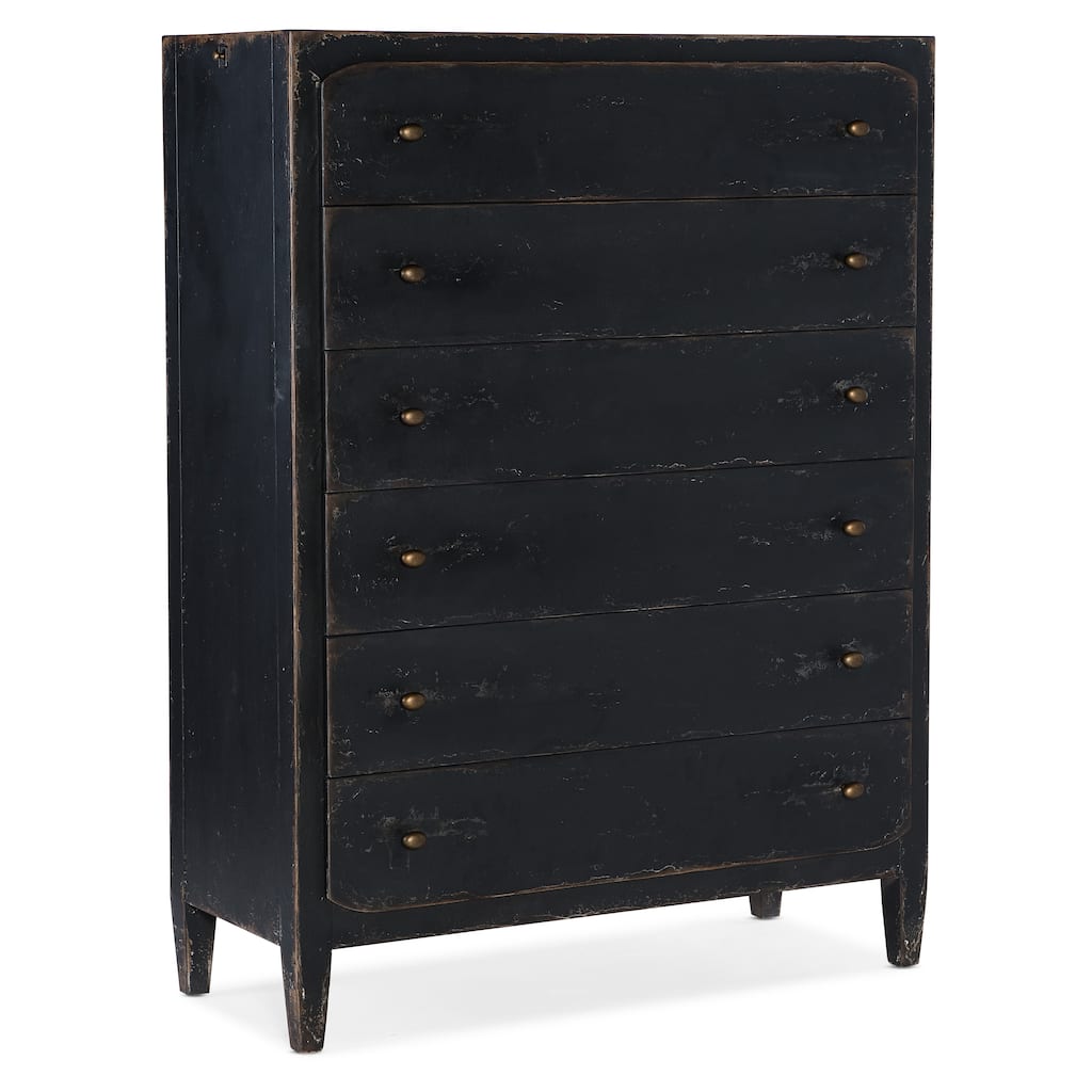 Ciao Bella Six-Drawer Chest- Black