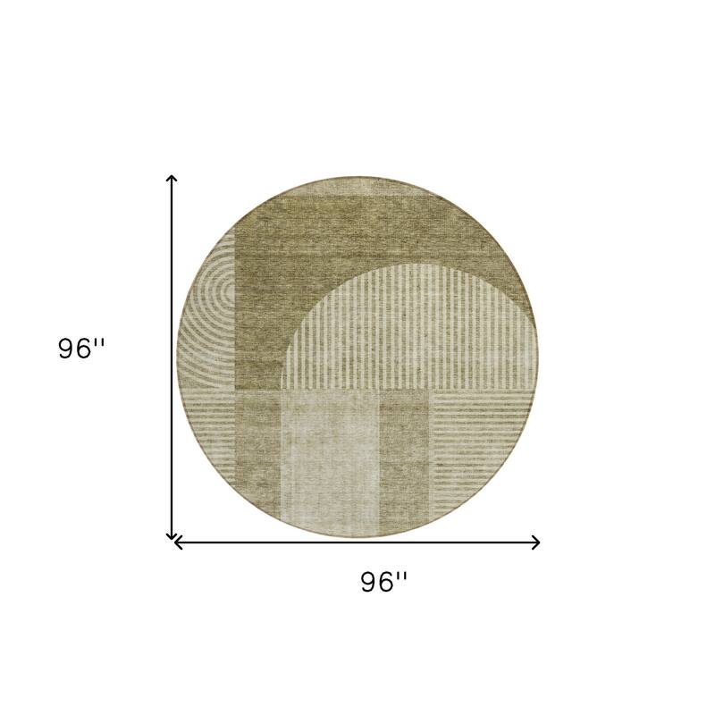 HomeRoots Geometric Transitional Rectangle Outdoor Rug