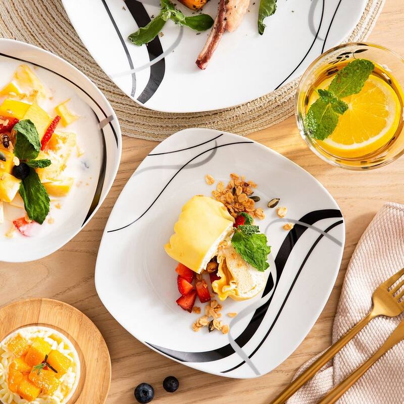 VEWEET Fiona Porcelain Dinnerware Set