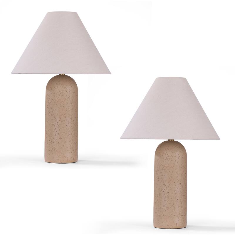 Pia Ricco Traditional Ceramic/Resin Table Lamp with 3-Way Switch