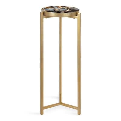 Kate and Laurel Aguilar Glam Drink Table - 9x9x23