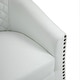preview thumbnail 28 of 90, Axia Barrel PU Leather Accent Chair with Nailhead Trim