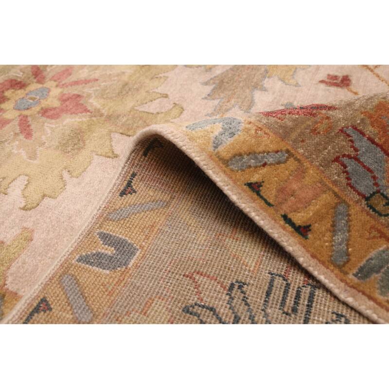 ECARPETGALLERY Hand-knotted Jules Serapi Beige, Ivory Wool Rug - 10'0 x 14'1