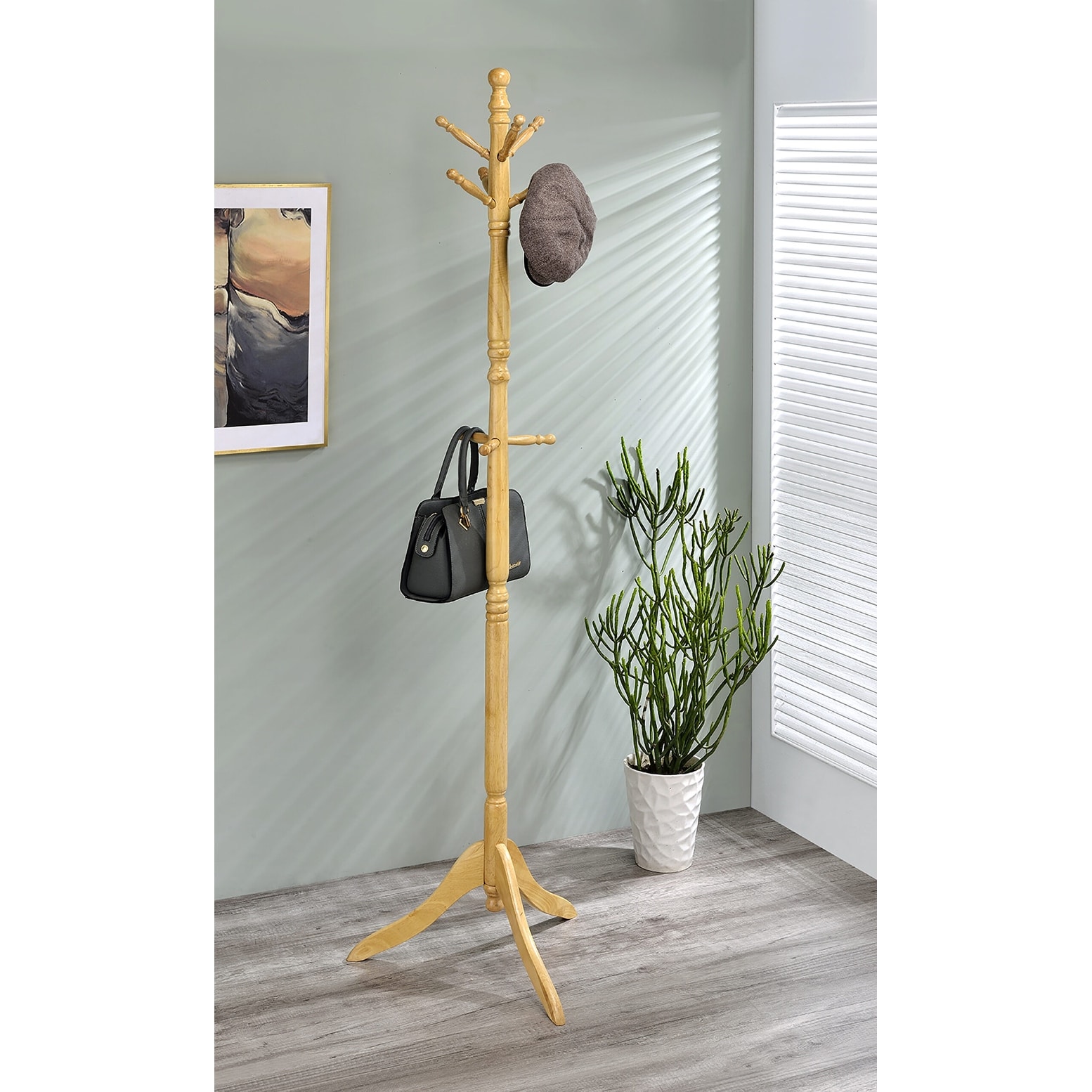 Swivel coat rack store