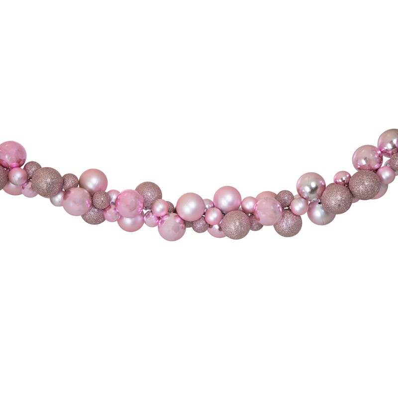 6' 3-Finish Shatterproof Ball Christmas Garland