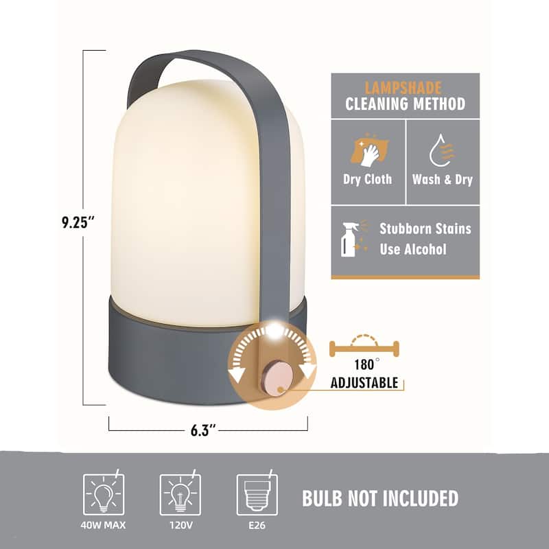 Portable Cordless Table Lamp USB Rechargeable