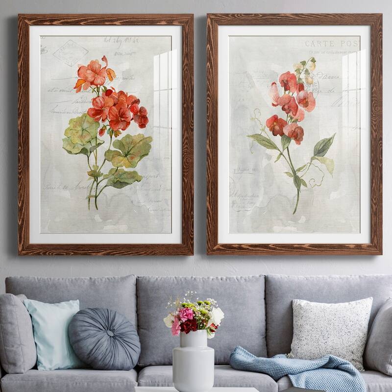 Linen Geranium-Premium Framed Print - Ready to Hang