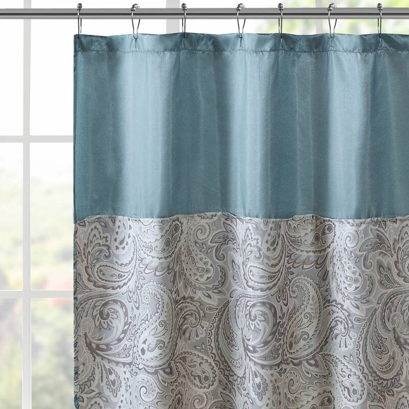 Madison Park Whitman Jacquard Shower Curtain