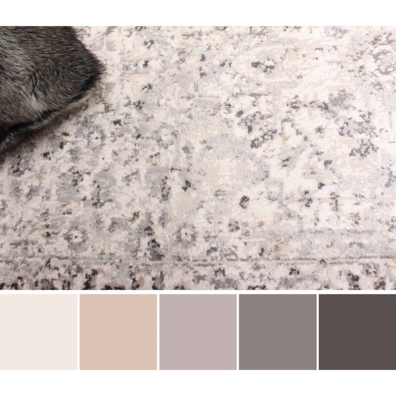 ECARPETGALLERY Machine Made Mira Grey Area Rug