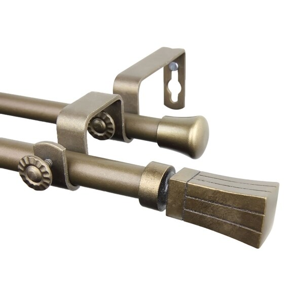 Shop Rod Desyne Flare Double Curtain Rod 48 84 Inch
