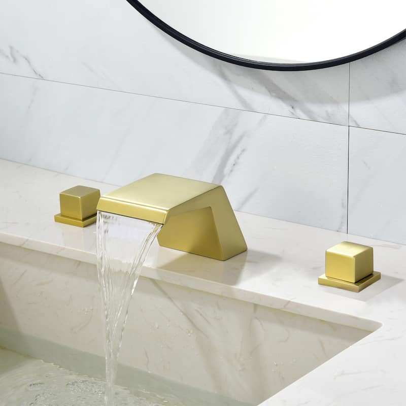 Bathroom Faucet - Widespread 8 Inch Bathroom Sink Faucet