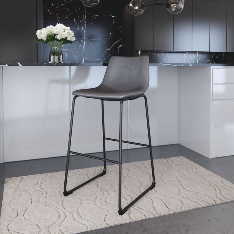 Smart Bar Chair (Set of 2) - 19.7" W x 21.3" D x 39.4" H