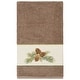 preview thumbnail 1 of 1, Authentic Hotel and Spa 100% Turkish Cotton Pierre Embellished Bath Towel Latte
