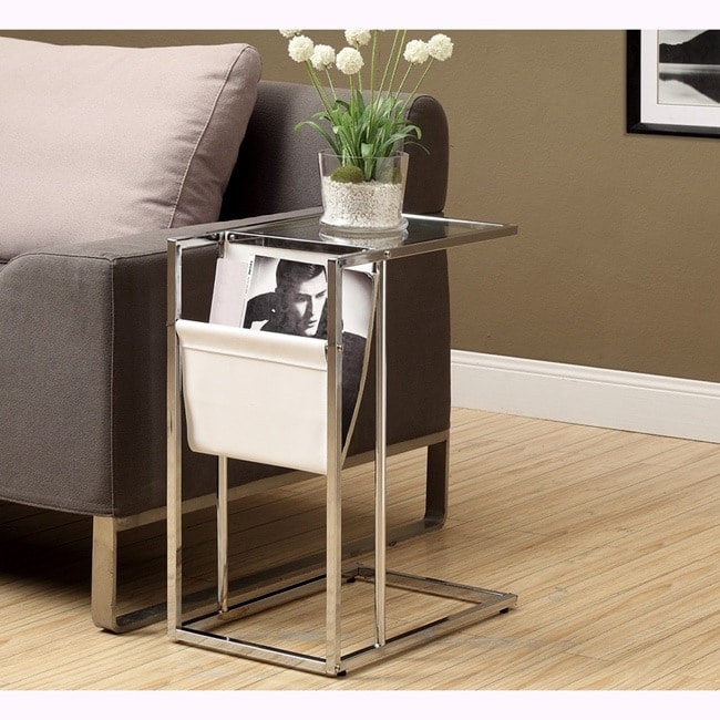 Silver orchid grant hot sale glam accent table
