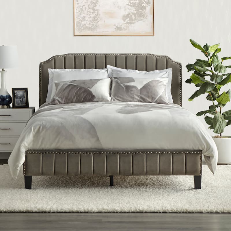 Simple Living Aben Bed - Dark Grey King