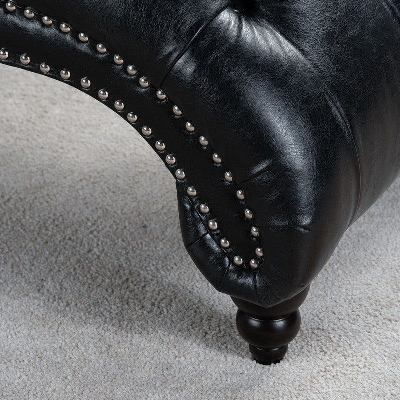 Tufted Or PU Armless Chaise Lounge
