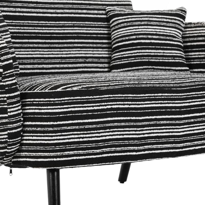 Modern style two-seater sofa with ultra-comfortable armrests, armrest pillows