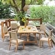preview thumbnail 20 of 25, Cambridge Casual Zephyr 7-piece Teak Outdoor Dining Set